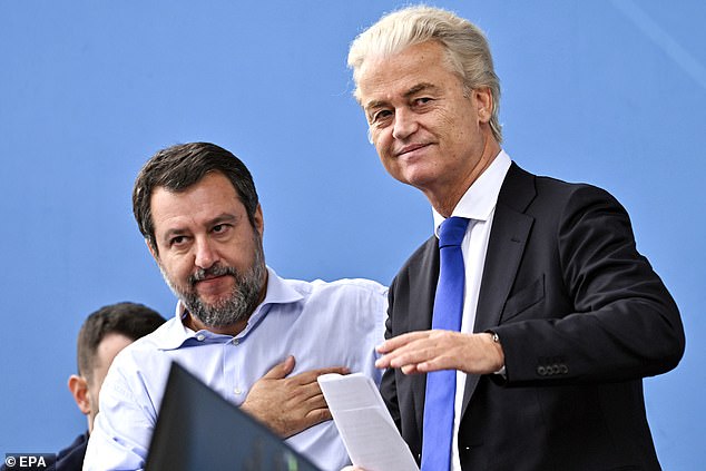 Dutch politician Geert Wilders also spoke at the event. Wilder's far-right Freedom Party (PVV) topped the polls with a surprise victory in last year's Dutch general election.