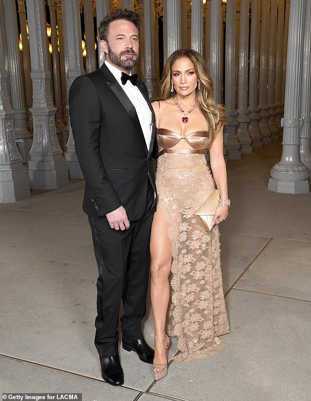 The outing with Sam comes amid inside reports that Ben and his ex-wife Jennifer Lopez, 55, are 'focusing' on their children amid their messy divorce, seen here in 2023.