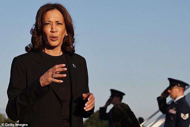 Vice President Kamala Harris, photographed in Charlotte on Oct. 5, visited the hurricane disaster zone twice, but former President Donald Trump is critical of her response to the crisis.