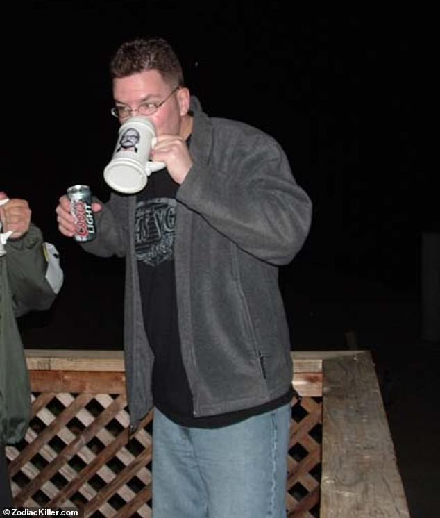 DailyMail.com has obtained photographs from a 2004 party near Lake Berryessa at which Voigt (pictured) and a group of friends posed with merchandise to mark the 35th anniversary of the death of a young couple there.