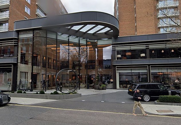 The legal bill is said to include charges for a lawyer's stay at the Nobu Hotel London (pictured)