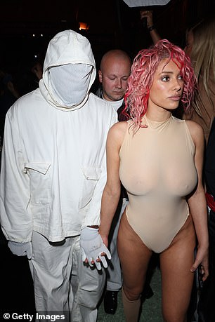 The couple turned heads on June 19 in Paris at Prototypes Menswear Spring/Summer 2025, where West was dressed in an all-white ensemble while Censori showed off her pink locks in a revealing outfit.