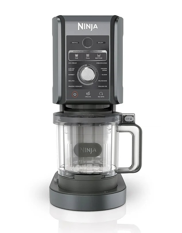 Kmart's product has been compared to Ninja's high-end Creami Deluxe ($399.99), which can make ice cream, sundaes, frozen drinks, frozen yogurt and more.