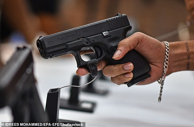 The Glock is typically issued by law enforcement.