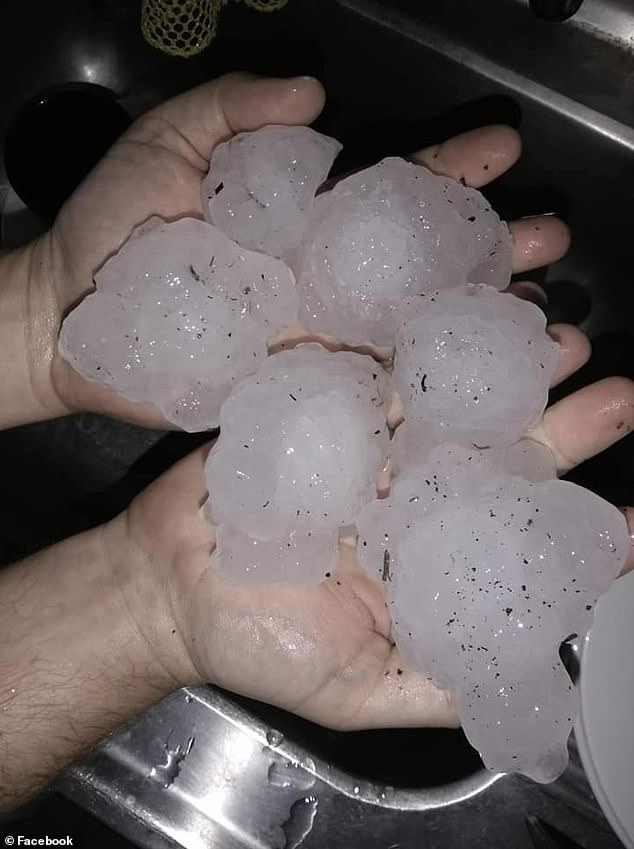 The storms have the potential to bring massive hail over 2cm across, as well as destructive winds powerful enough to down tree branches and power lines.