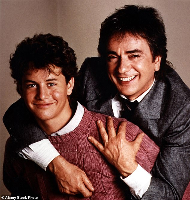 Cameron, pictured with Dudley Moore, was a child star of the 1980s who earned two Golden Globe nominations for his work playing Mike Seaver on the ABC comedy Growing Pains.