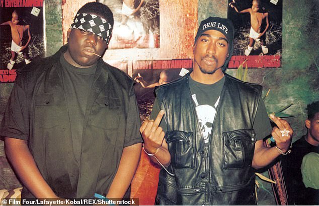 The deaths of Tupac and Biggie (pictured together) shocked the entire music industry