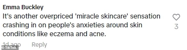 As for comments on widely viewed clips, some have expressed skepticism about the supposed skin cure 