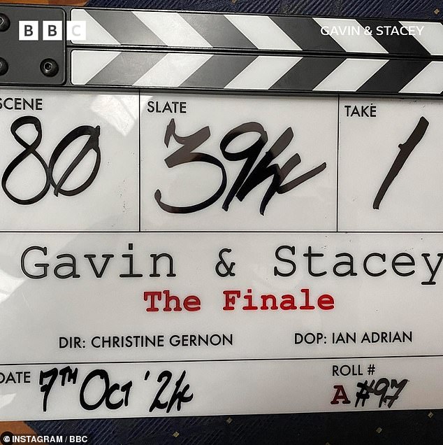 The BBC shared that after five weeks of filming, work on the comedy series wrapped on Monday.