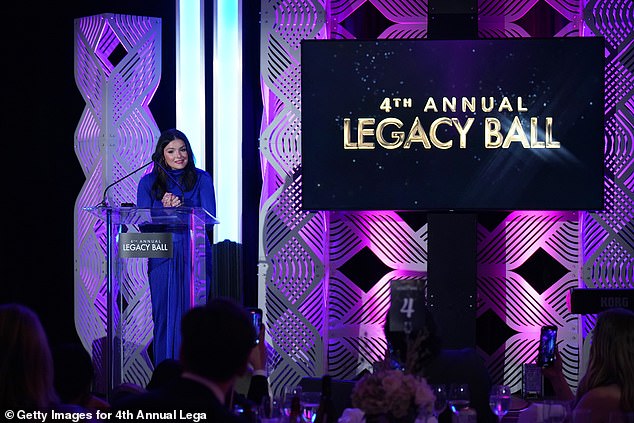 Here the viewer was seen on stage at the Legacy Ball.