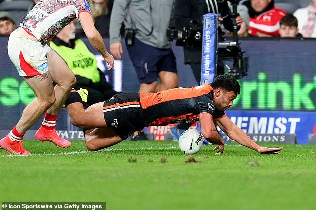 The winger, who is also the Tigers' all-time leading try scorer, left the club in January under unpleasant circumstances.