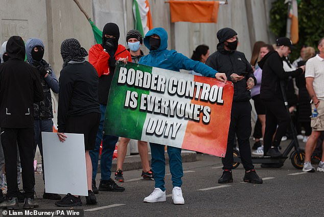 Demonstrators took to the streets of the Irish capital in July to protest against the housing of asylum seekers in a former factory.