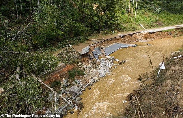 Hurricane Helene made landfall in North Carolina as a Category 4 storm, bringing strong winds and deadly storm surge.