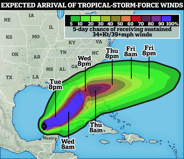 Nearly the entire west coast of Florida is under a hurricane warning this morning as Milton and its 155 mph winds approach the state.