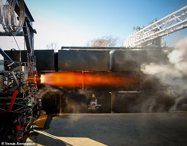 Venus' advanced propulsion system (pictured during testing) is designed to power high-speed vehicles, including drones and airplanes.