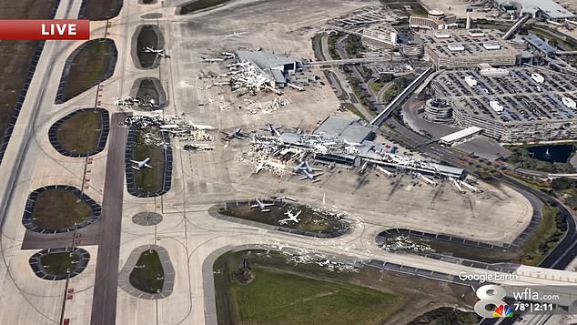 The video shows the devastation planned for the Tampa airport.