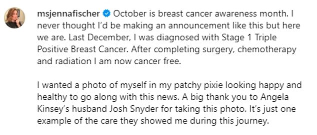 1728419905 539 The Office star Jenna Fischer 50 reveals breast cancer diagnosis