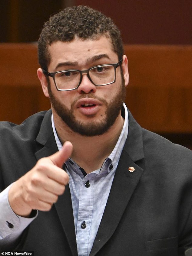 Greens senator Jordon Steele-John, who lives with cerebral palsy, criticized the prime minister for using disability as the butt of a joke. Image: NewsWire/Martin Ollman