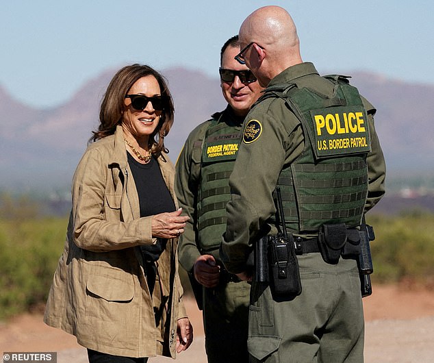 The vice president was recently seen wearing the luxury necklace during her trip to the border on September 27.