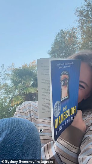 Sydney, who will play the mysterious maid Millie, posted a video on Instagram of her looking surprised at a copy of the 2022 New York Times bestseller.