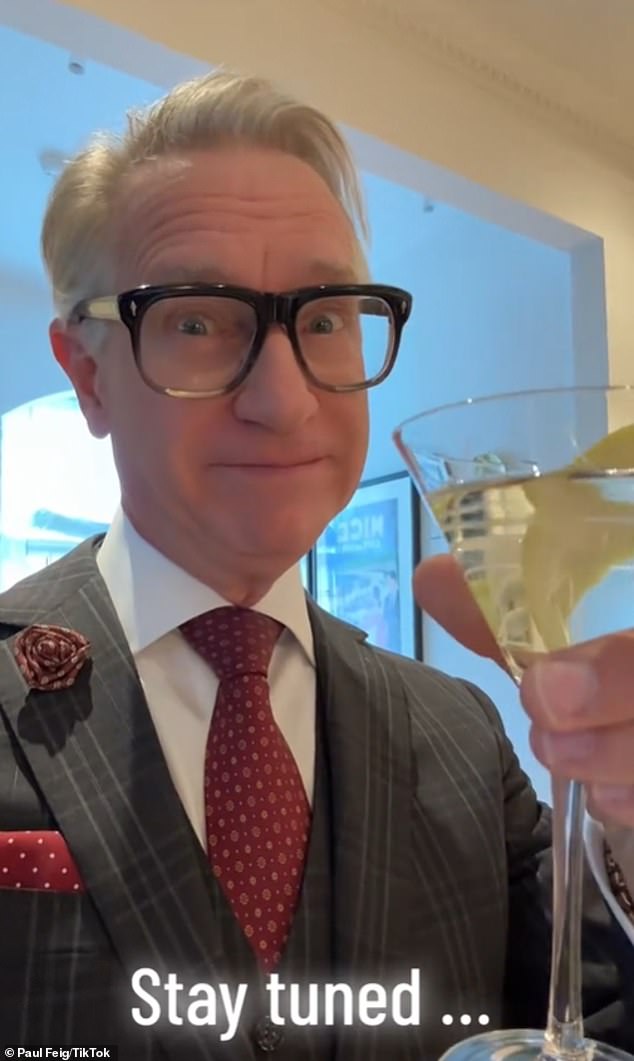 On Tuesday, director Paul Feig posted a TikTok video of himself enjoying a martini with a copy of The Housemaid and announced: 