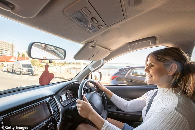 Fines vary between states, with WA having one of the smallest penalties, but having an obstructed view of the road is a punishable offense across Australia (file image)