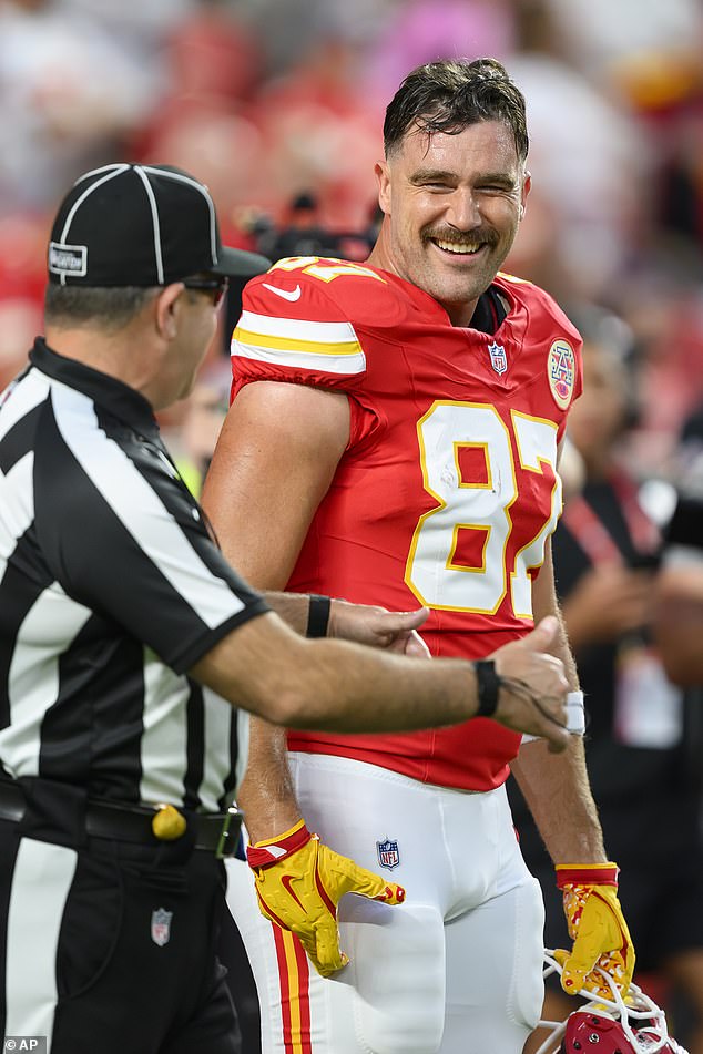 Kelce made nine receptions for 70 yards despite not scoring any touchdowns for his team.