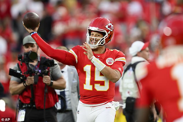 Chiefs quarterback Patrick Mahomes completed 28 of 39 throws for 331 yards and a touchdown.