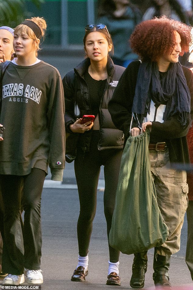 The American pop star was enjoying a day off on Tuesday while strolling around Melbourne, in the Australian state of Victoria.