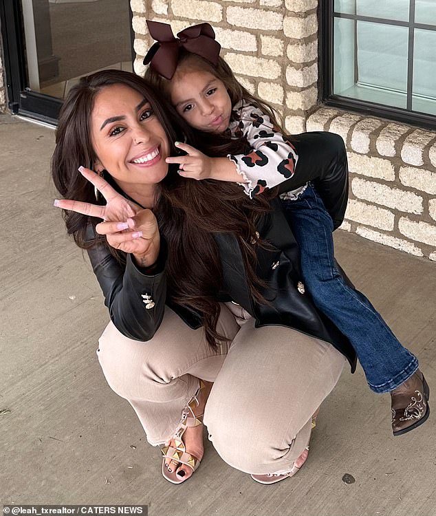 Leah, originally from Texas but of Hispanic descent, said at the time that she was ridiculed throughout her childhood for having a prominent unibrow (pictured with Bliss).