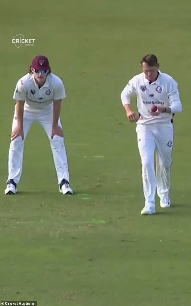 Commentators were perplexed by the strange position on the field, and Labuschagne subsequently ran towards the pin.