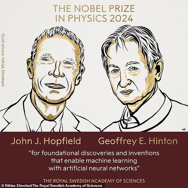 The 2024 Nobel Prize in Physics has been awarded to John Hopfield and Geoffrey Hinton for developing the methods that are the basis of today's powerful AI.