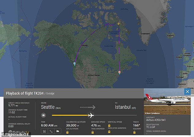 Flight trackers show when the plane veered off course and headed toward JFK Airport.