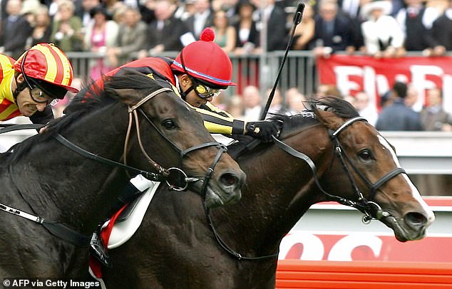 The Victoria Racing club and its president paid tribute to the horse (right) in a statement