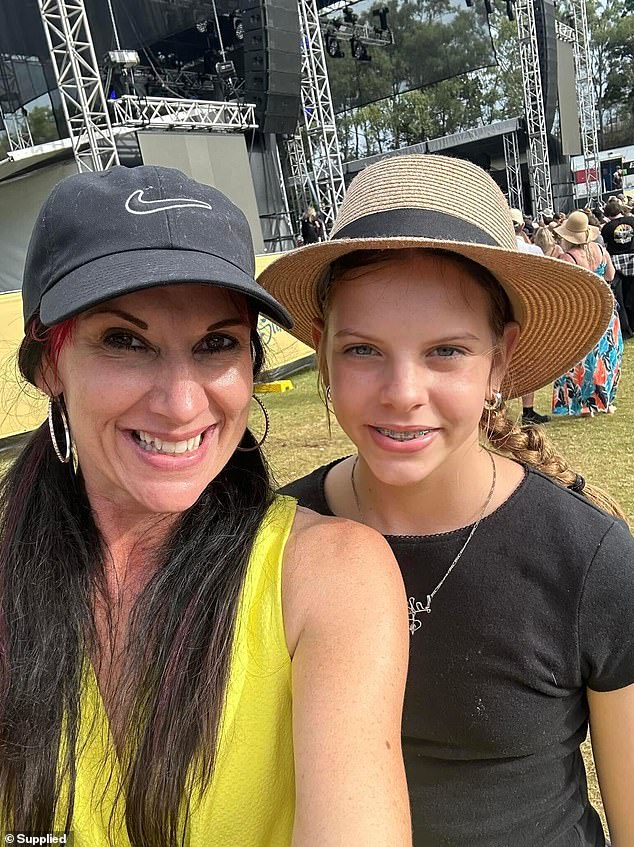 Ms Jacobson desperately performed CPR, but it was too late to save Isla, who had left a short note in her room along with the password to her phone (pictured: Isla and her mother, Christie).