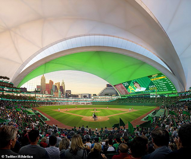 The new stadium (seen in a rendering) will seat 33,000 fans and is expected to be completed in time for the 2028 season.