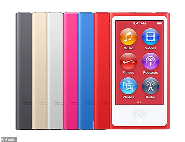 The £129 seventh-generation iPod Nano in six colors (gold, silver, blue, pink, space gray and product red) is now obsolete