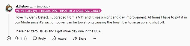 Reddit users insisted that buyers will be happy with the Dyson Gen5detect despite its high price.