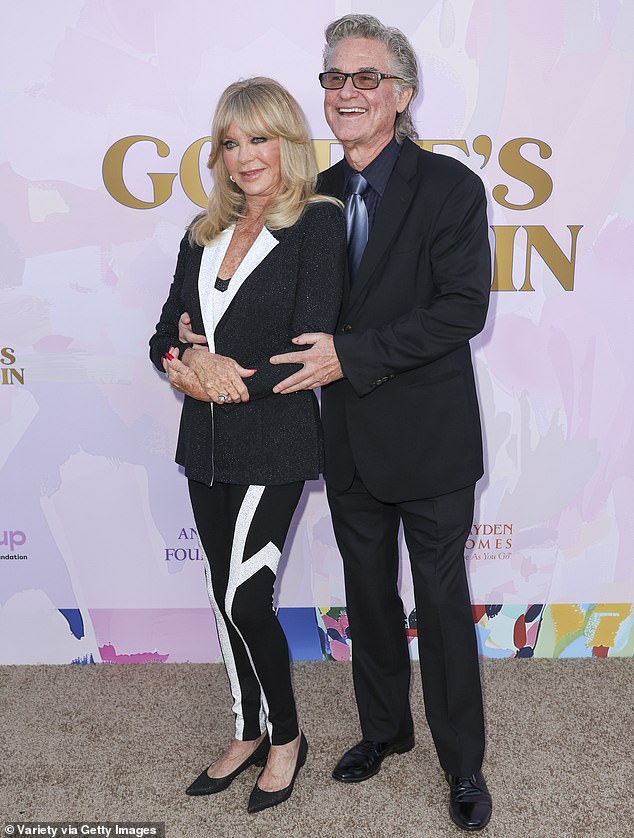 Hawn was also accompanied by her longtime partner and actor, Kurt Russell, and the pair opened up about the secret of their 40-year relationship at the gala; seen in september in beverly hills