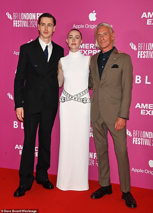 Top stars Harris Dickinson, Saoirse Ronan and Paul Weller posed for photos together