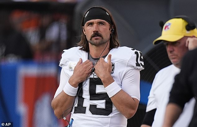 Gardner Minshew will be benched after starting the Raiders' first five games.