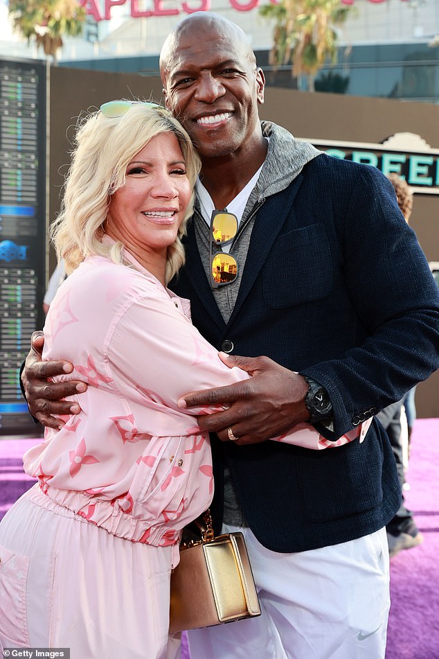 Rebecca admitted that she still keeps Terry (pictured together in 2021), who she has been married to for 35 years, with a certain 