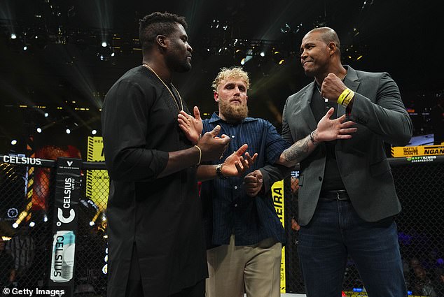 Ngannou (left) insisted that Ferreira (right) will face a 