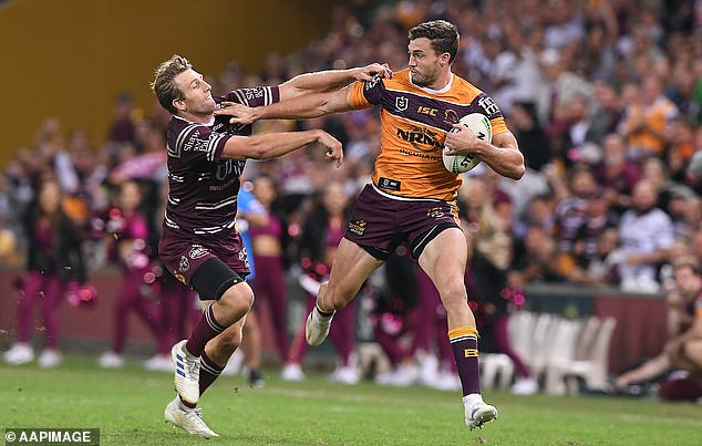 The towering winger retired just weeks after Michael Maguire took over as Brisbane coach after Kevin Walters was sacked.