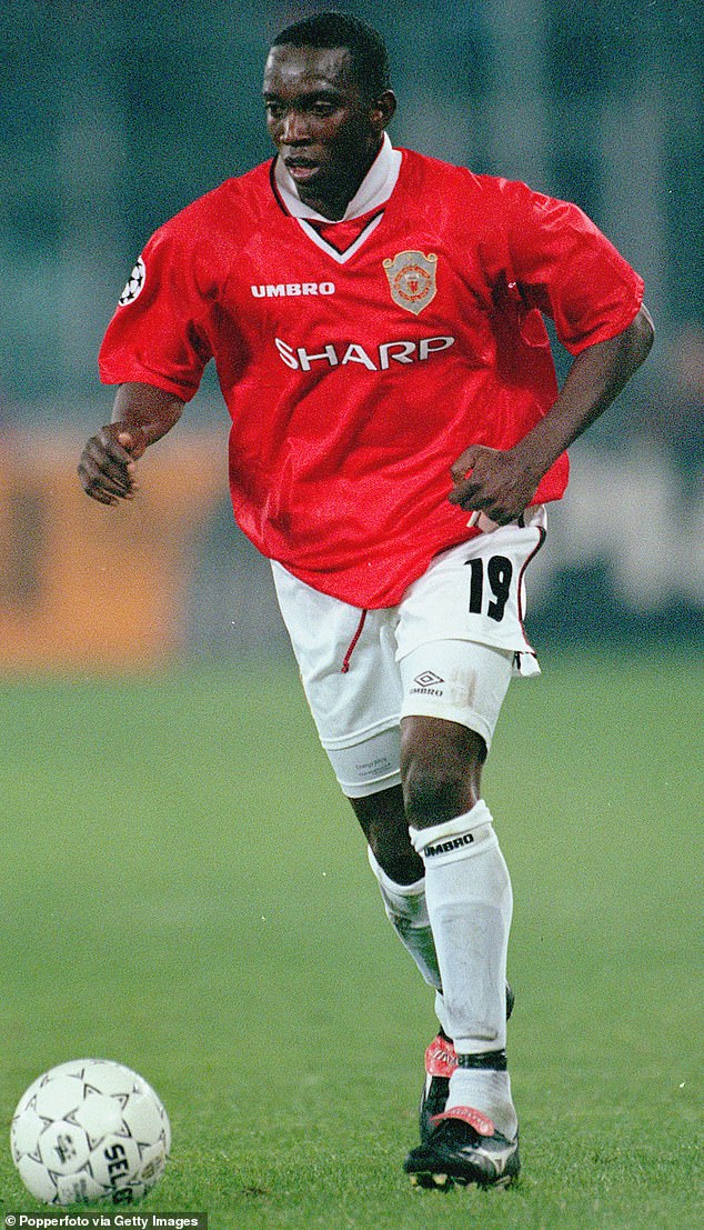 The result follows a ruling that the club sacked Yorke (pictured playing for Manchester United) without just cause in 2023.