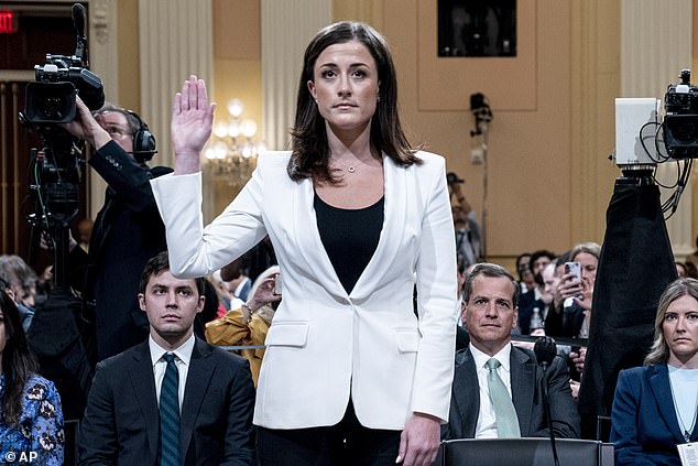 Cassidy Hutchinson testified that former President Donald Trump threw his lunch against a wall and got into an altercation in his car when the Secret Service refused to take him to the US Capitol on January 6.