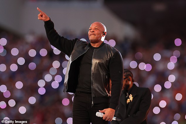 The musical artist headlined the acclaimed Super Bowl halftime show in Los Angeles on February 13, 2022, which also featured Mary J. Blige, Kendrick Lamar, Snoop Dogg and 50 Cent.