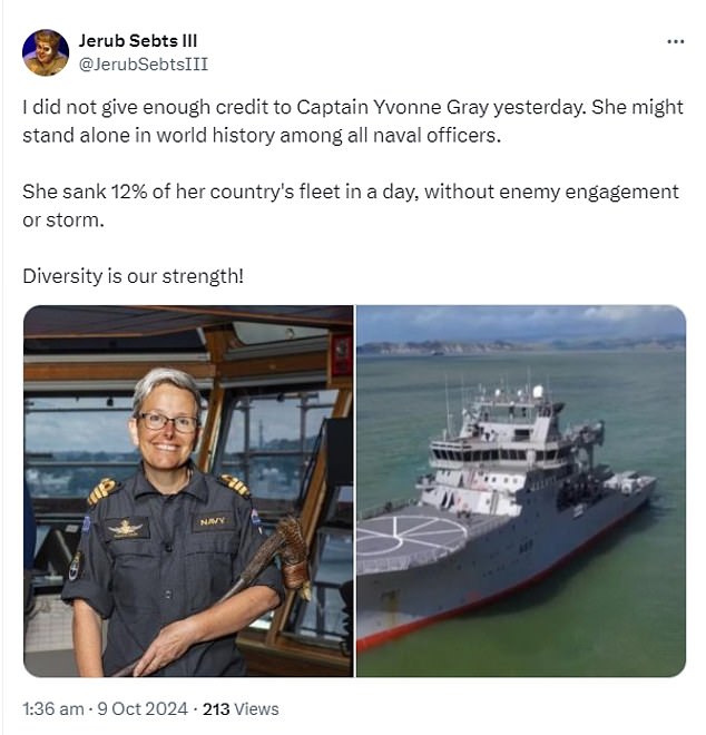 1728540667 860 Cruel trolls target female navy Commander Yvonne Gray after her