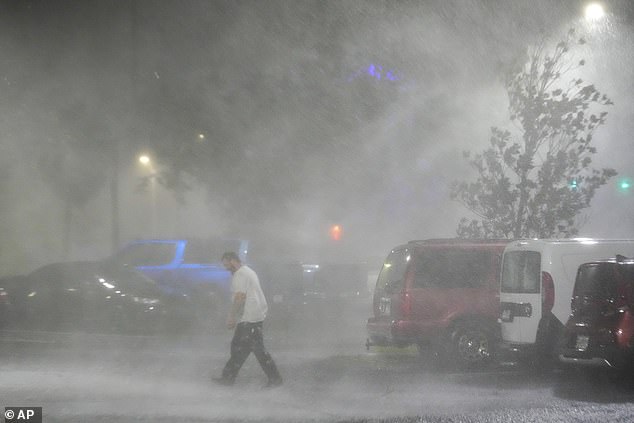 Malinowski insisted he was not worried because the storm was raging outside.