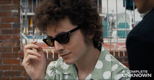 Timothée's next big role will see him take on the role of the legendary Bob Dylan, for the upcoming biopic, A Complete Unknown, which released its second trailer on Tuesday (pictured).